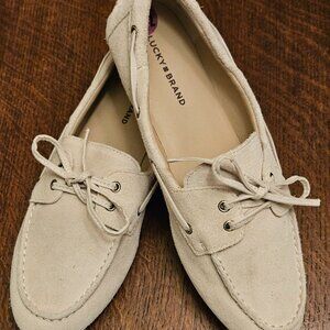 Lucky Brand Beige Moccasin Loafers Size 8.6
